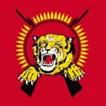 Flag of the Liberation Tigers of Tamil Eelam political organization operating in Sri Lanka