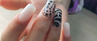 New Year&#39;s manicure 2022 with a tiger photo_9